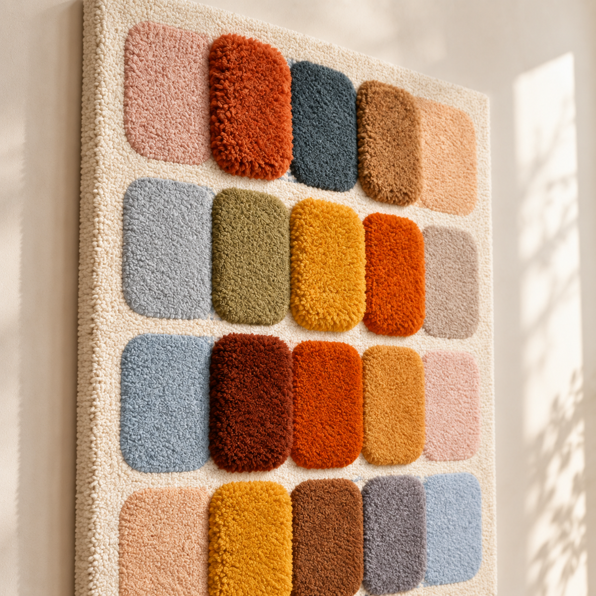 Rounded Earthtone Color Swatches wall art by Hewn Earth, featuring earthy, rounded color samples for home decor.