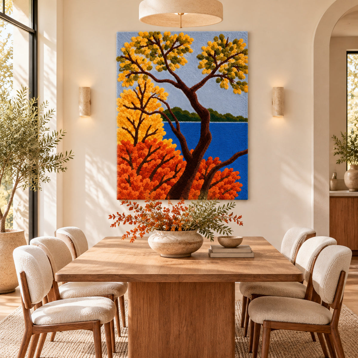 Autumn by the Lake by Rushati Chowdhury — room setting