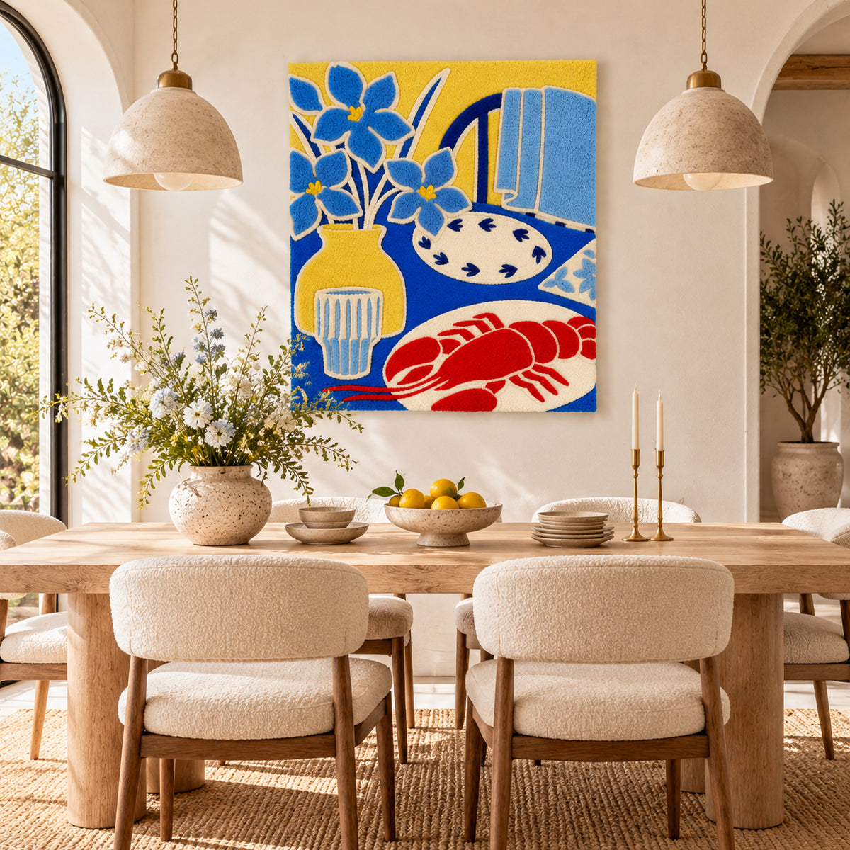 Lobster Lunch by Rushati Chowdhury — room setting