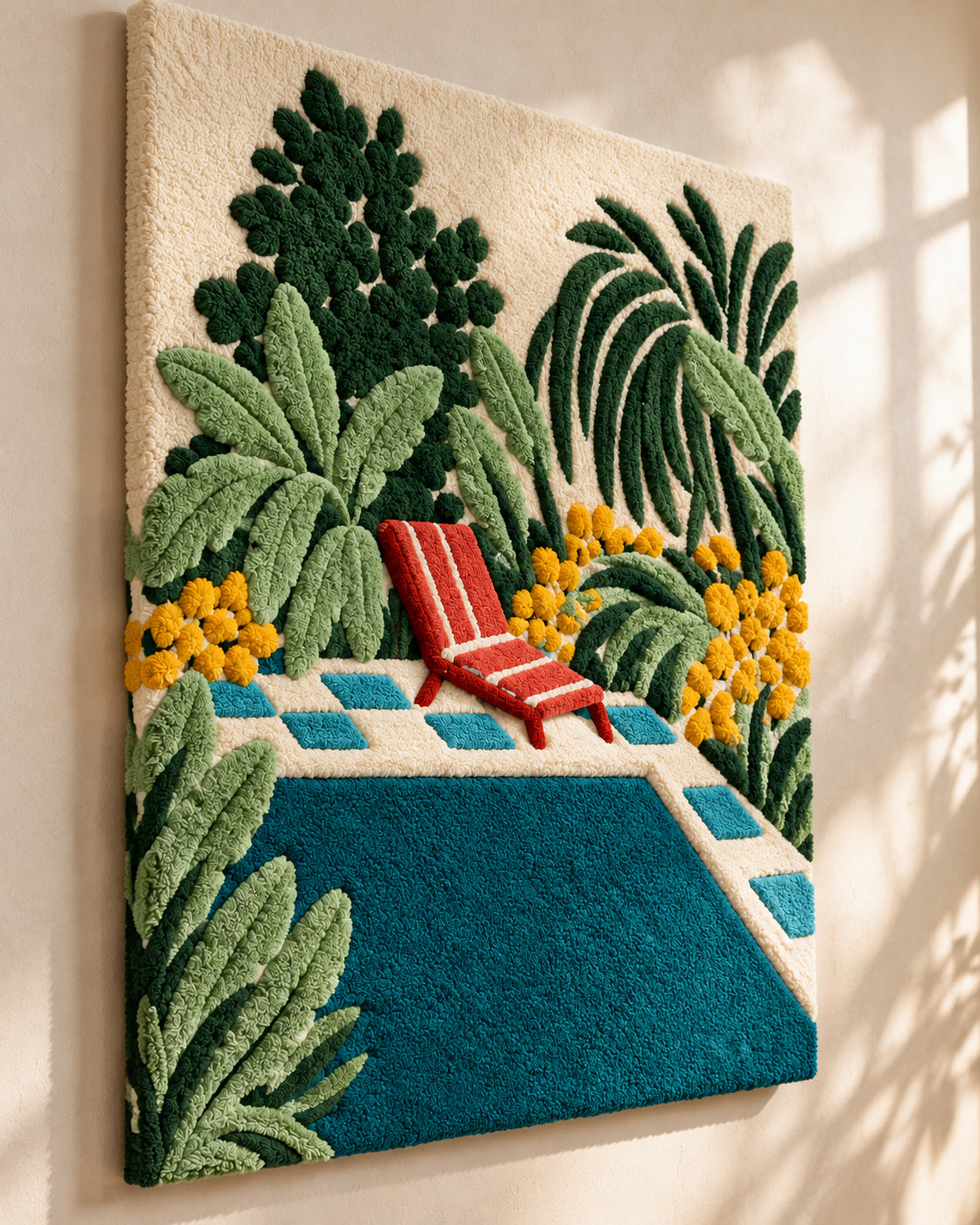 By the Pool by Rushati Chowdhury — angled relief view