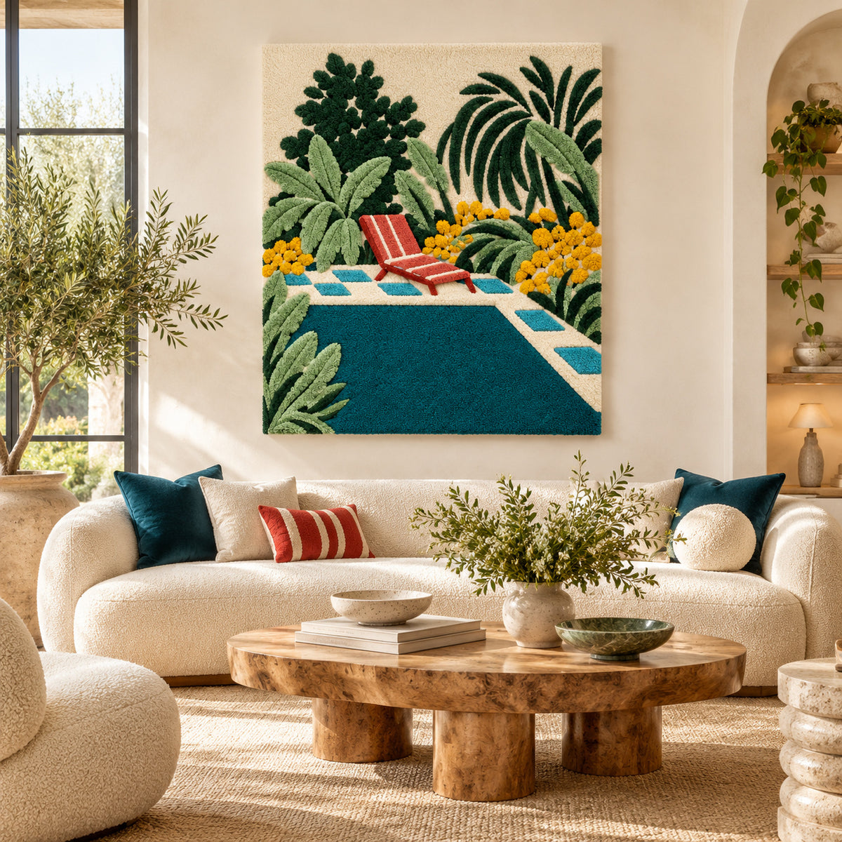 By the Pool by Rushati Chowdhury — front-facing room scene [room-front]