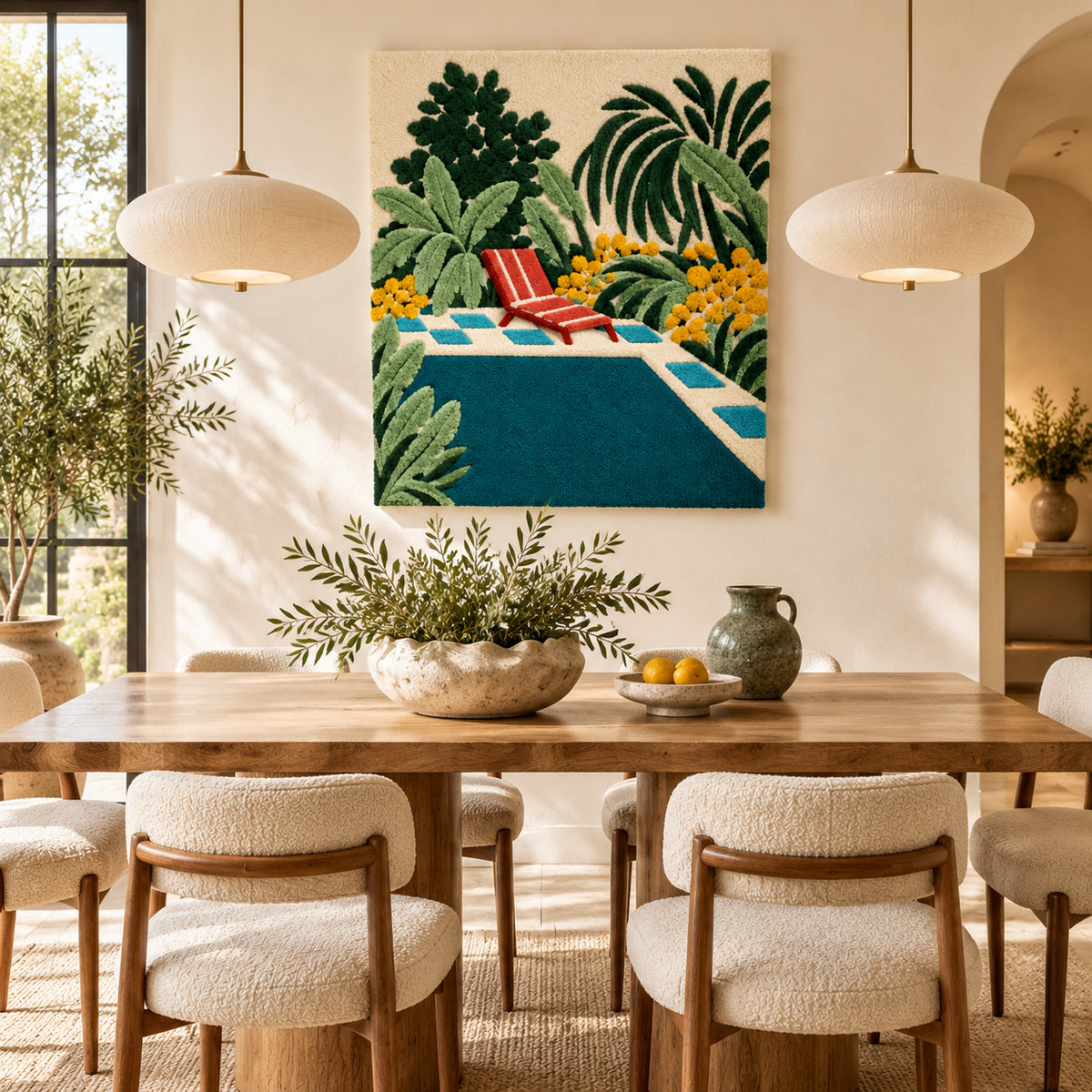 By the Pool by Rushati Chowdhury — room setting