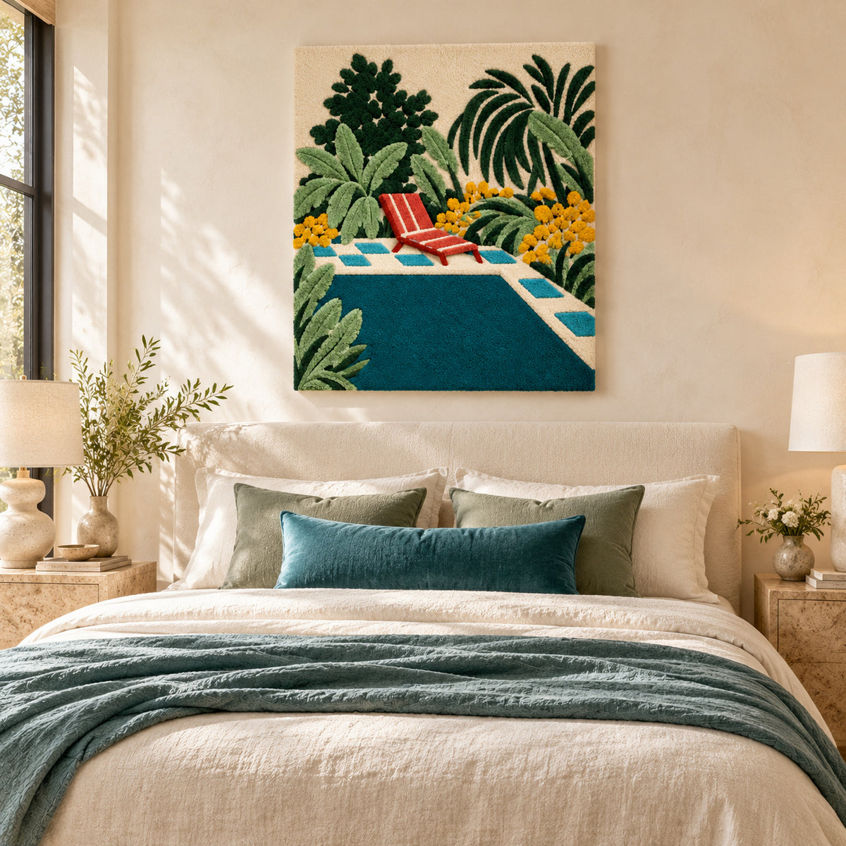 By the Pool by Rushati Chowdhury — room setting
