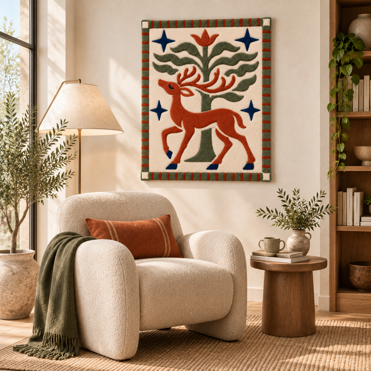 Rust Stag and Olive Tree — room setting 2