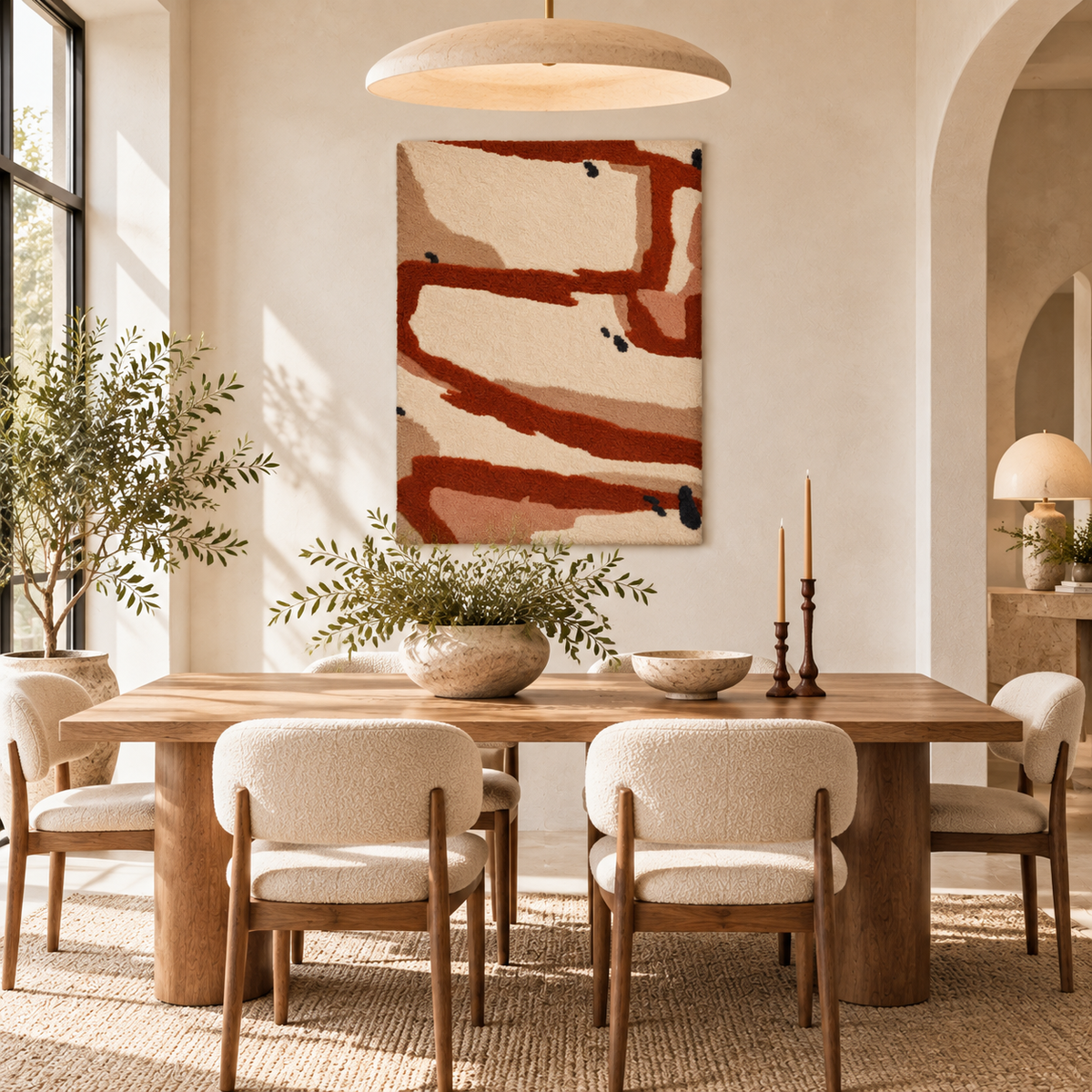 Rust Tidal Marks — room setting 2