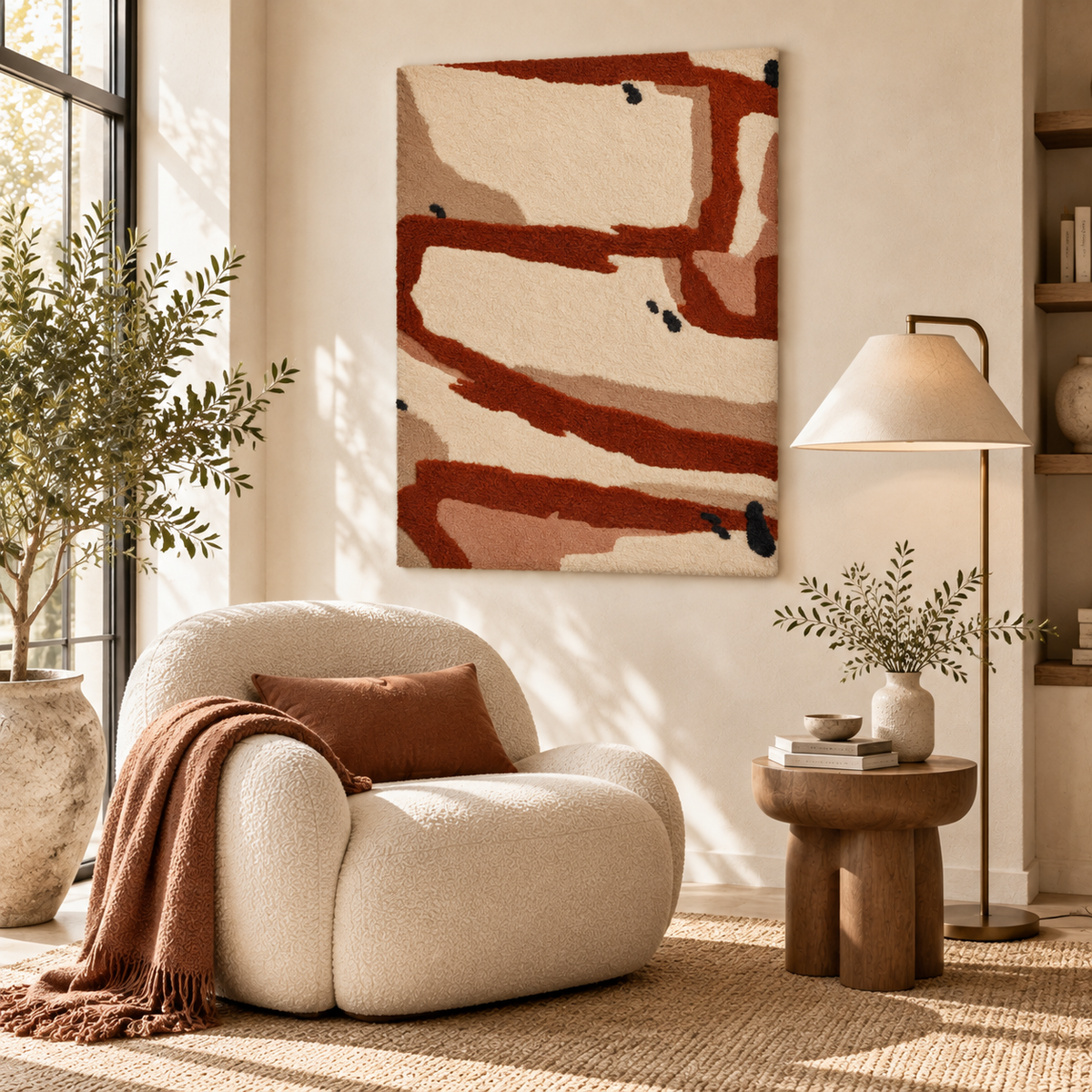 Rust Tidal Marks — room setting 3