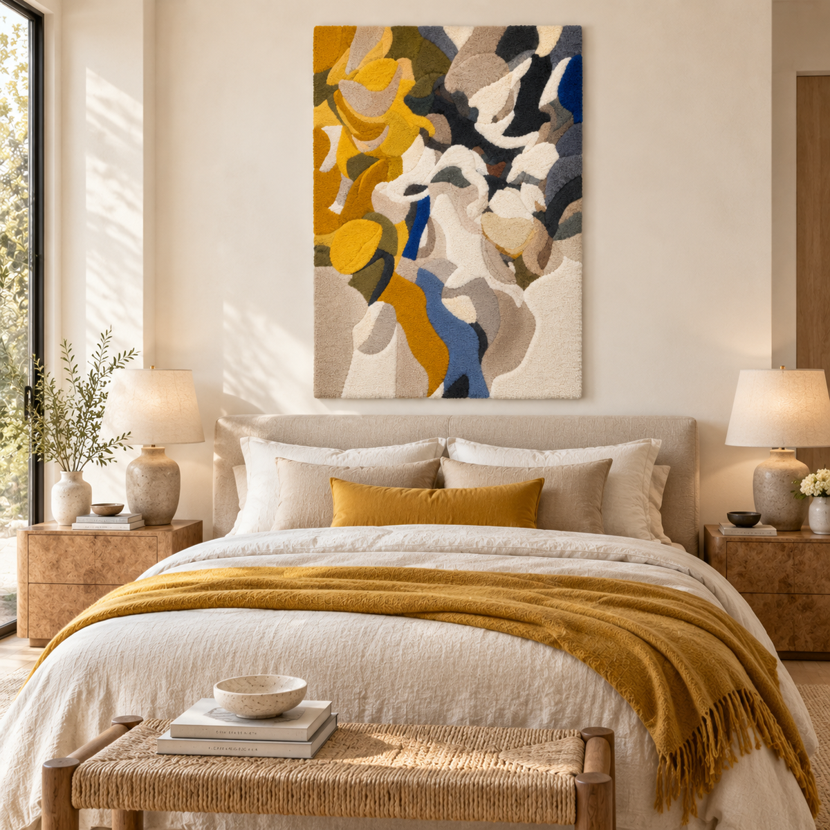 Saffron and Slate Flourish — room setting 2
