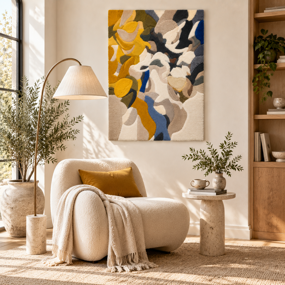 Saffron and Slate Flourish — room setting 3