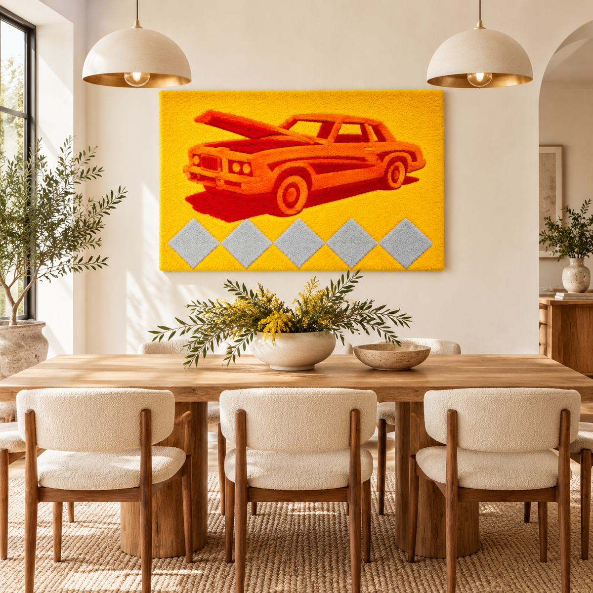 Saffron Garage Coupe — room setting 1