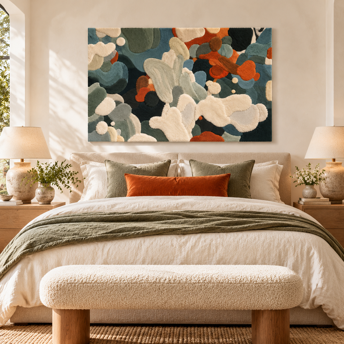 Sage and Ember Drift by Hewn Earth Studio — room setting