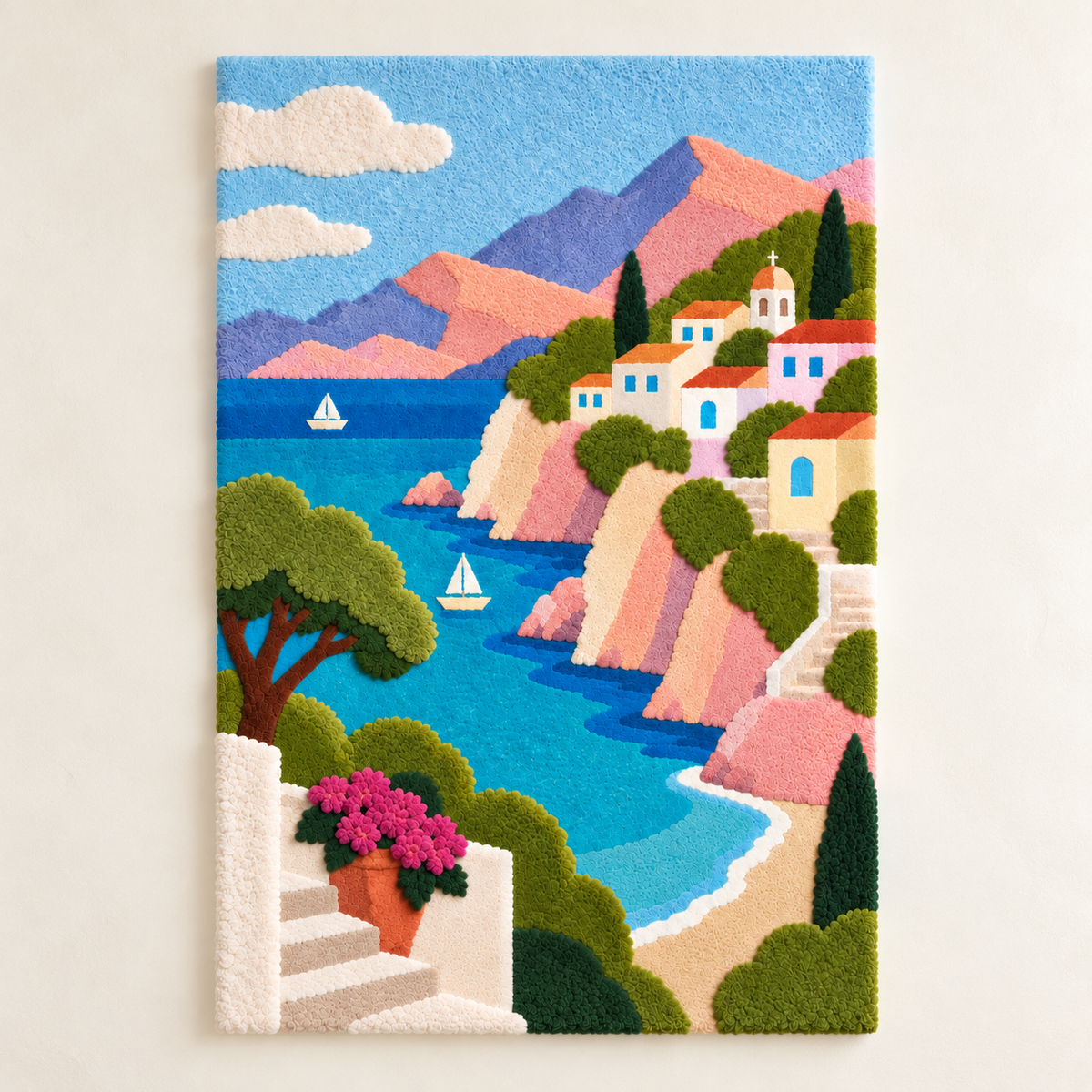 Sails Below the Pink Cliffs — front product view