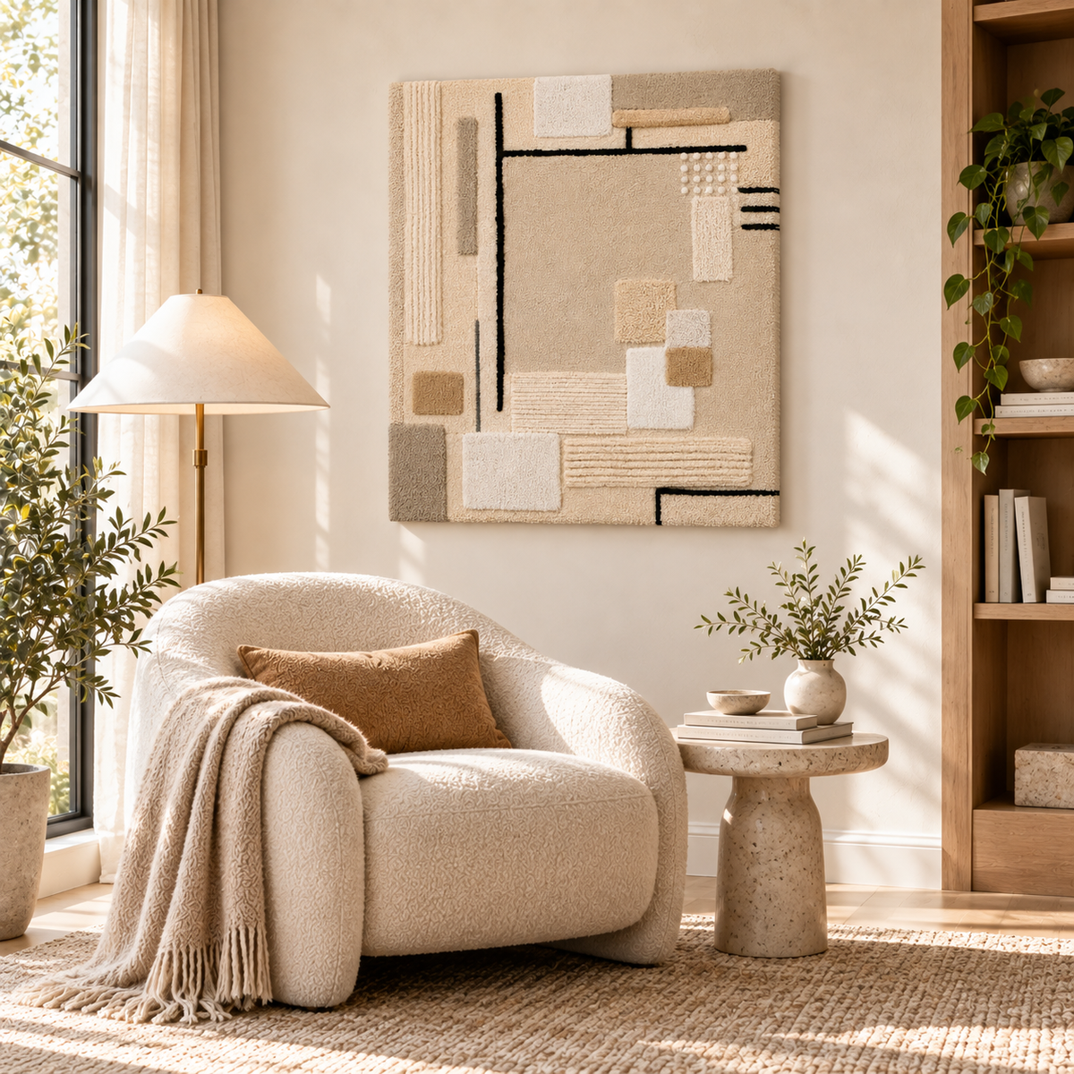 Sand and Ink Composition — room setting 1