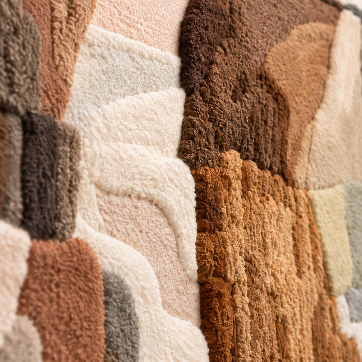 Sandstone Canyon Stillness — tufted wool texture detail