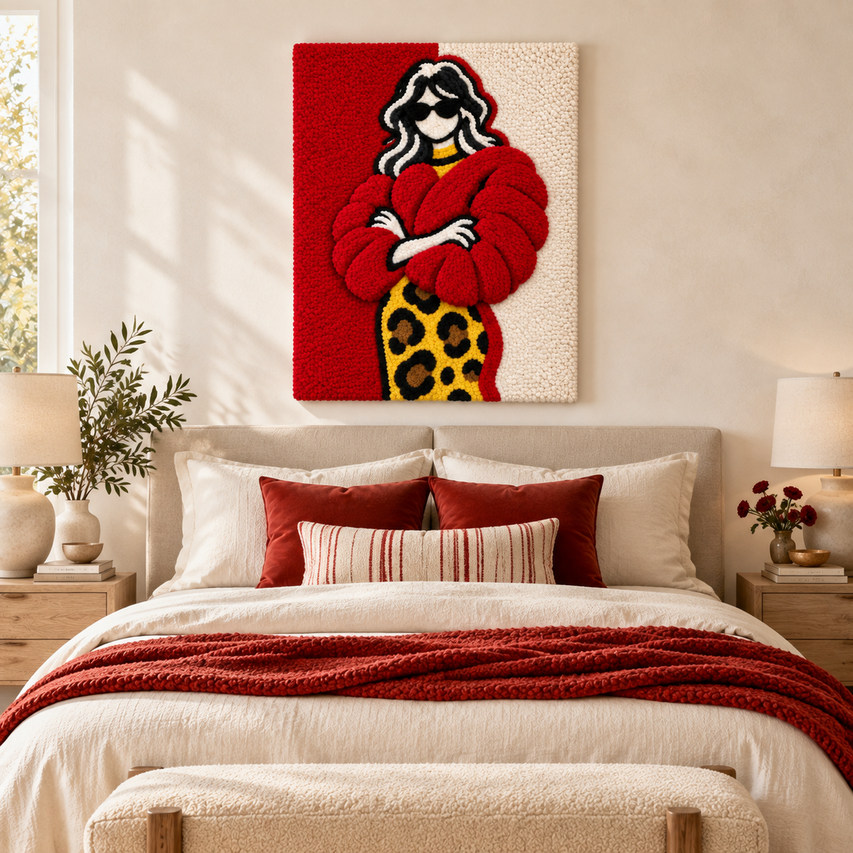 Scarlet Coat Confidence — room setting 1