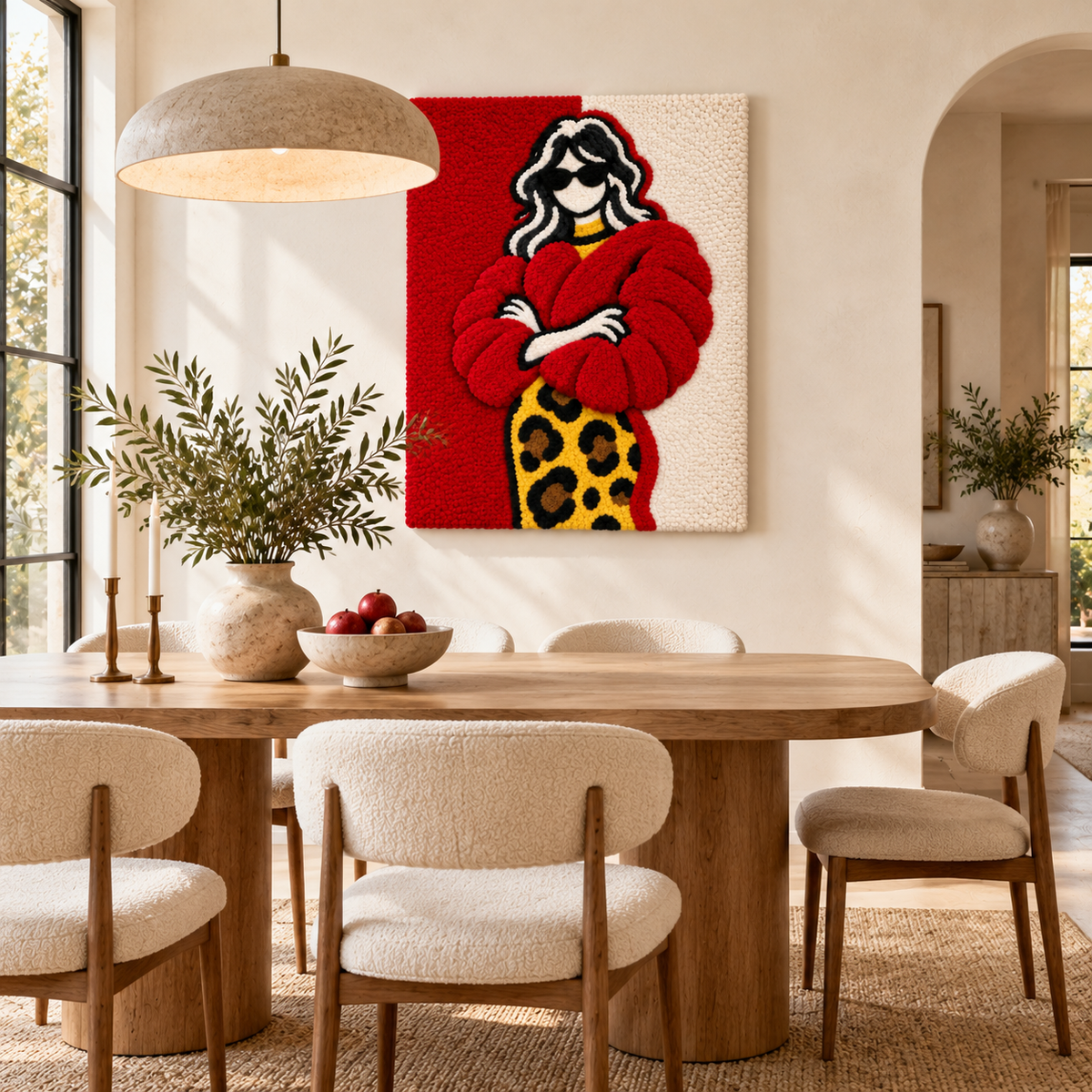 Scarlet Coat Confidence — room setting 2