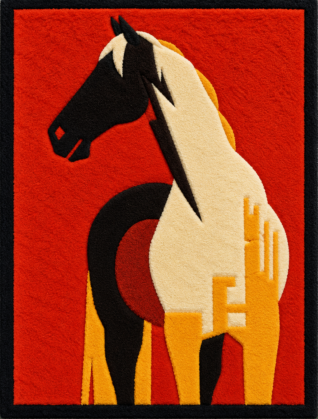 Scarlet Horse Silhouette by Hewn Earth Studio — additional product view