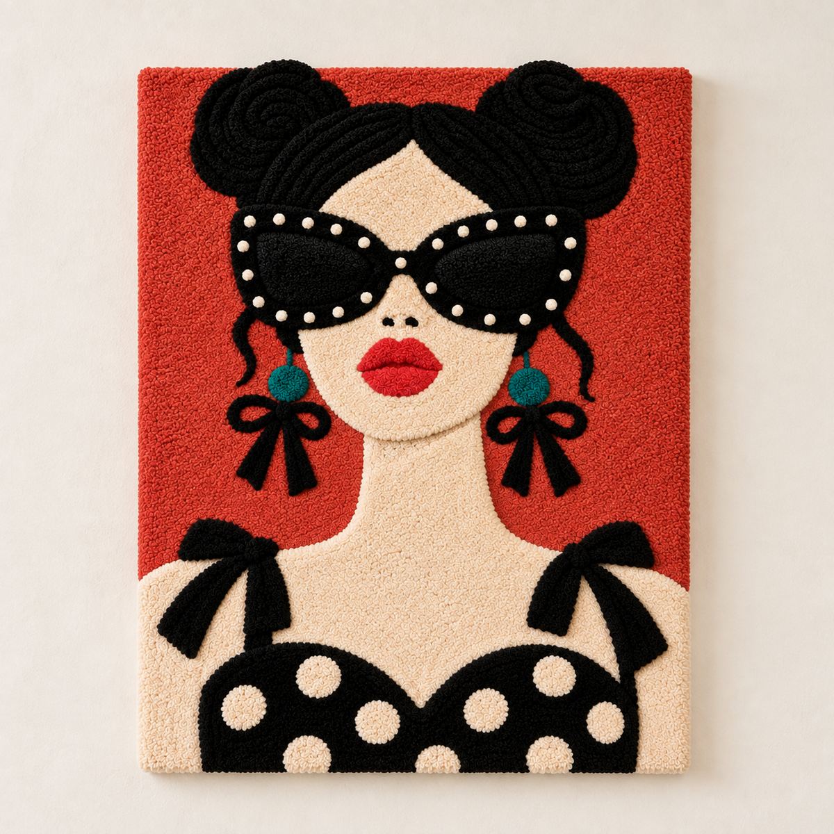 Scarlet Polka Dot Muse — front product view [product-light]