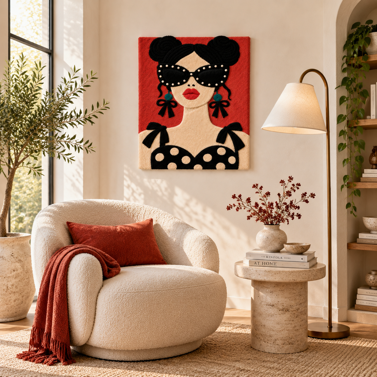 Scarlet Polka Dot Muse — room setting 2