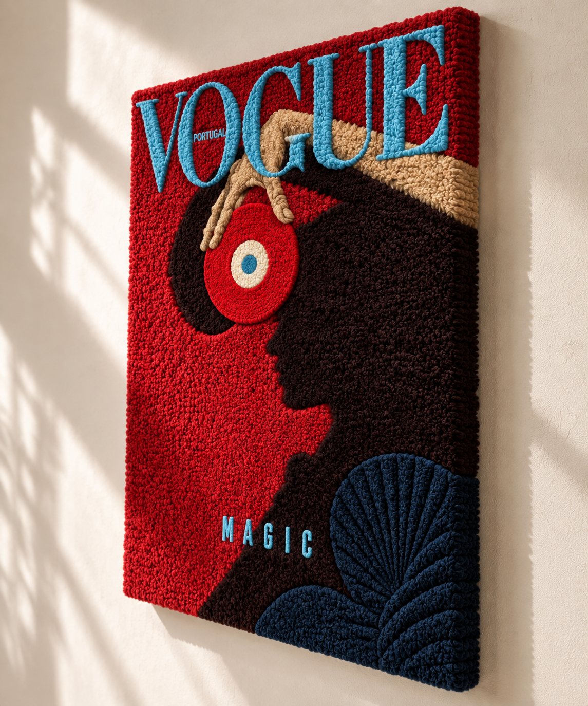 Scarlet Silhouette Magic — angled relief view
