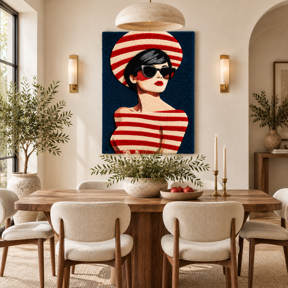 Scarlet Stripe Summer — room setting 3