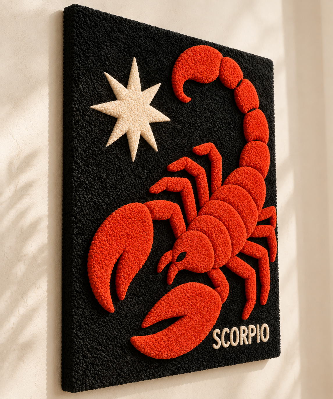 Scorpio Under a Star — angled relief view