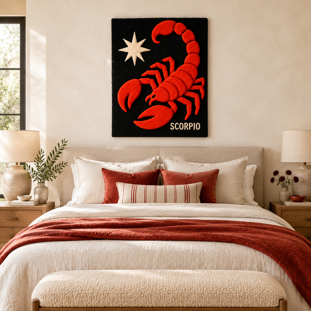 Scorpio Under a Star — room setting 1
