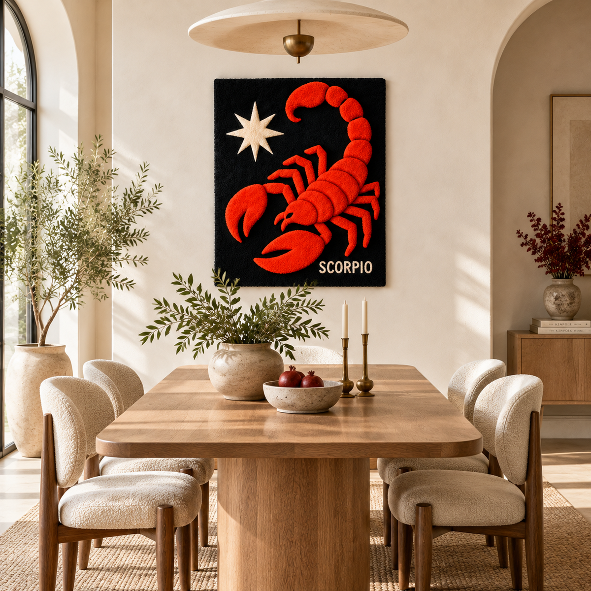 Scorpio Under a Star — room setting 2