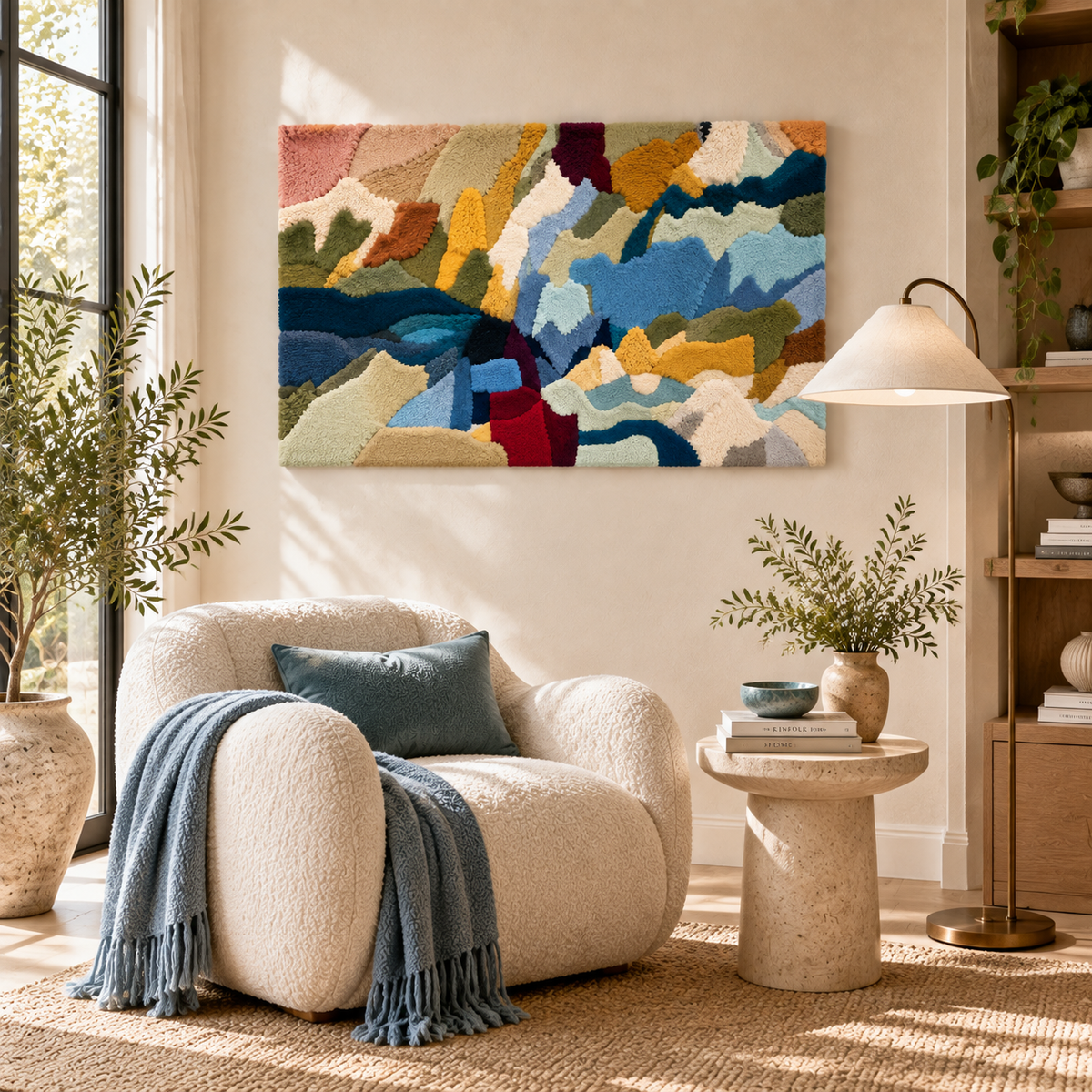 Sea Glass Collage — room setting 2