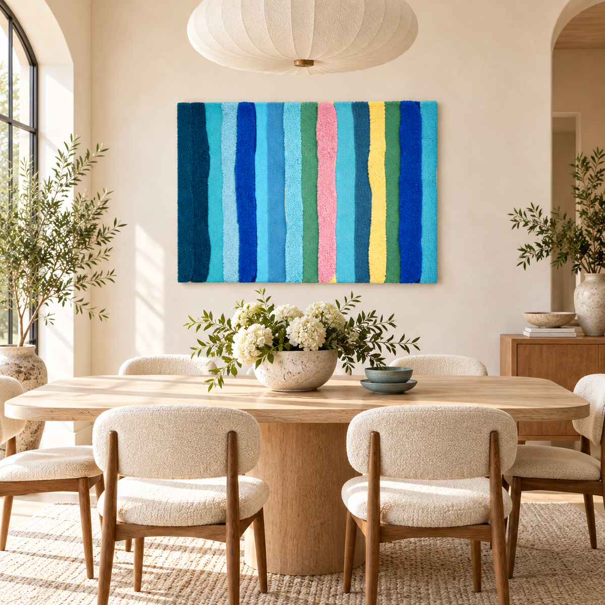 Seaside Ribbon Song — room setting 1