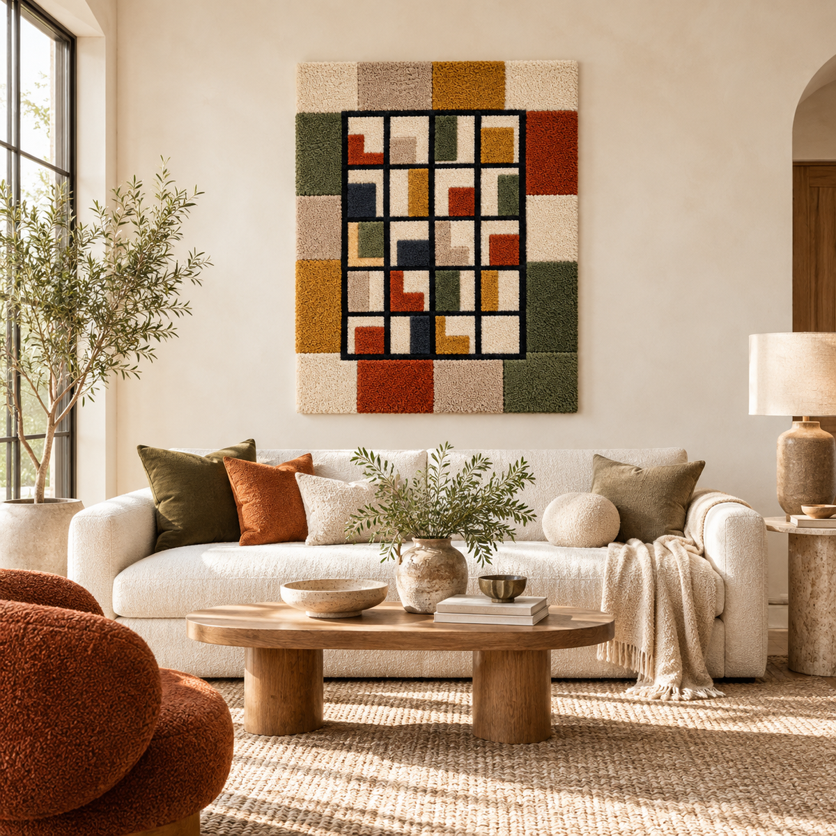 Small Windows at Dusk — front-facing room scene