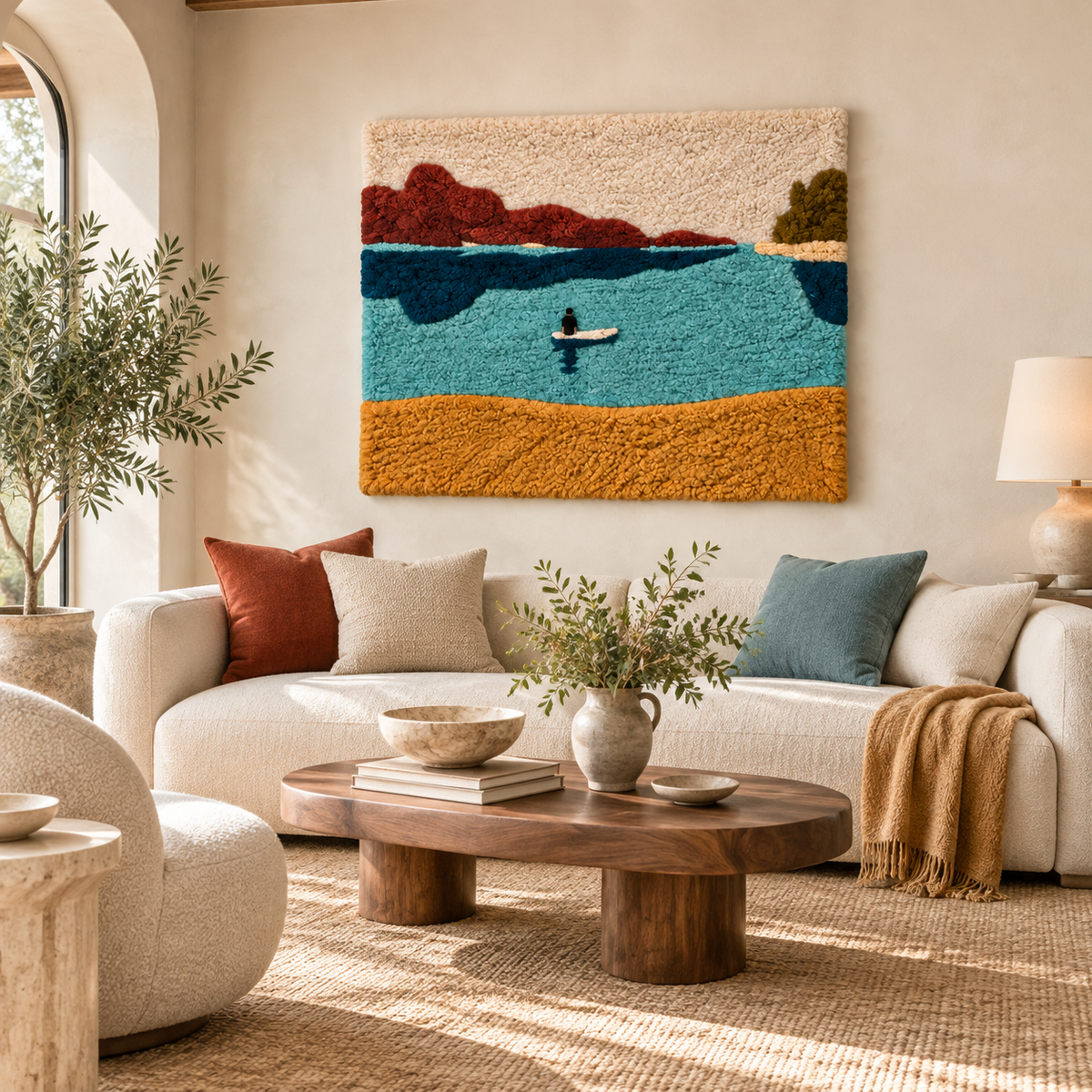 Solitude on Turquoise Water — front-facing room scene [room-front]