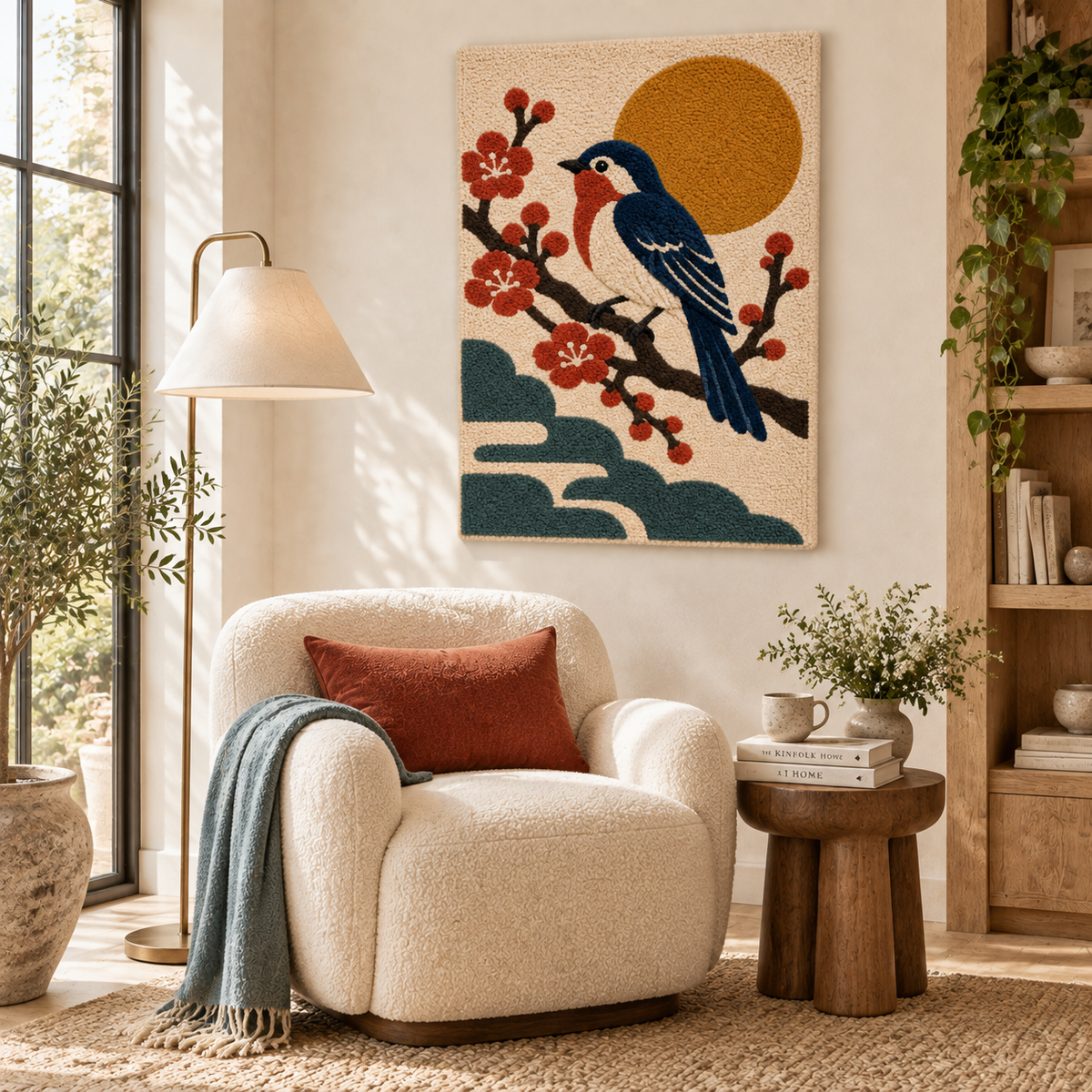 Songbird beneath the Golden Sun — front-facing room scene [room-front]