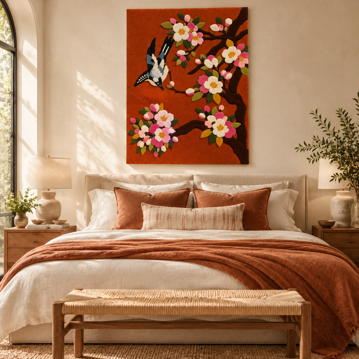 Songbird Blossom Branch by Hewn Earth Studio — room setting