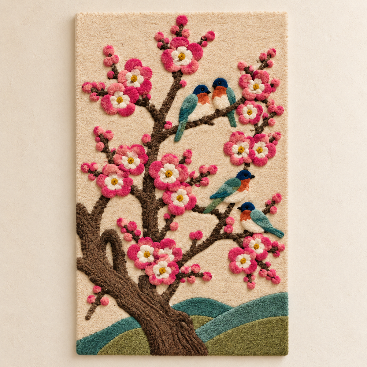 Songbirds Among Plum Blossoms — front product view