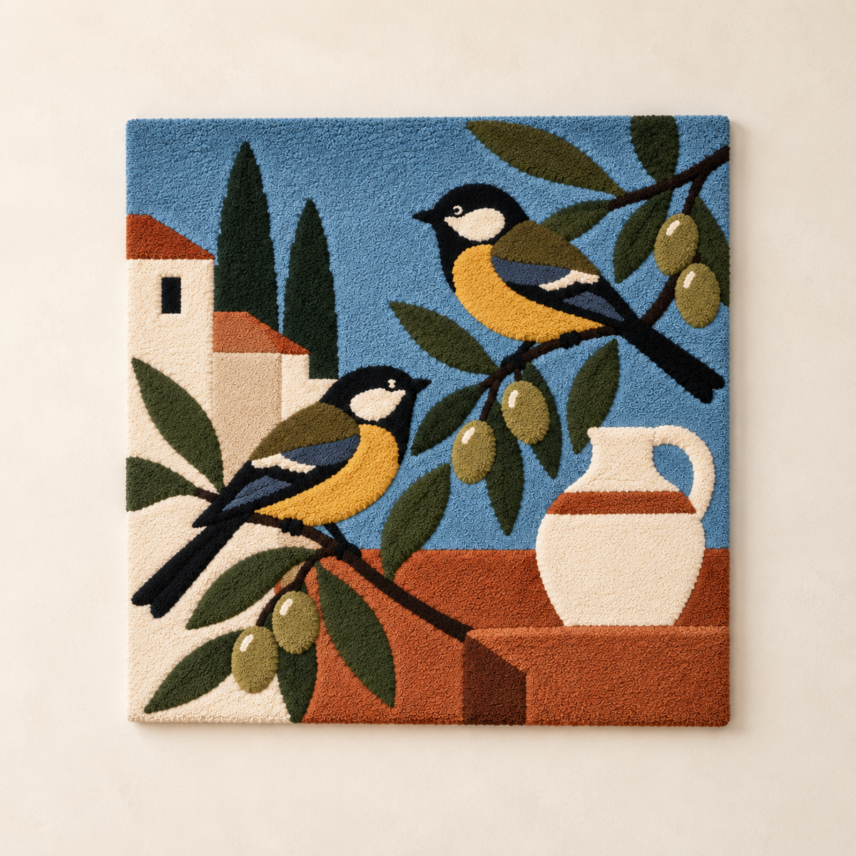 Songbirds in the Olive Courtyard — front product view [product-light]