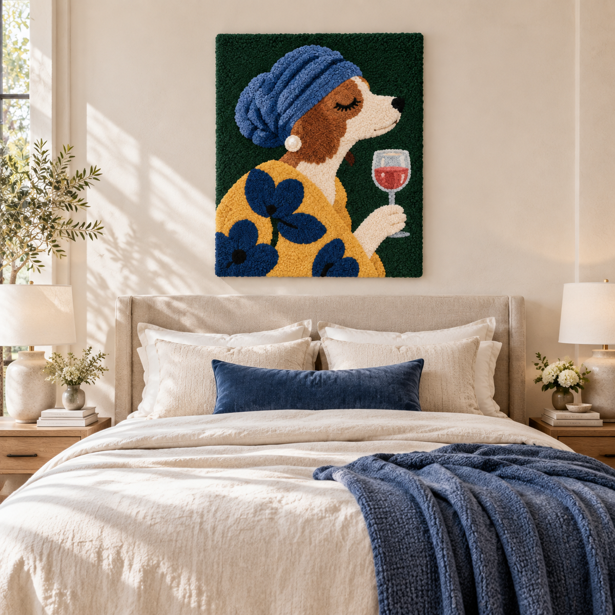 Spaniel at a Blue Hour — room setting