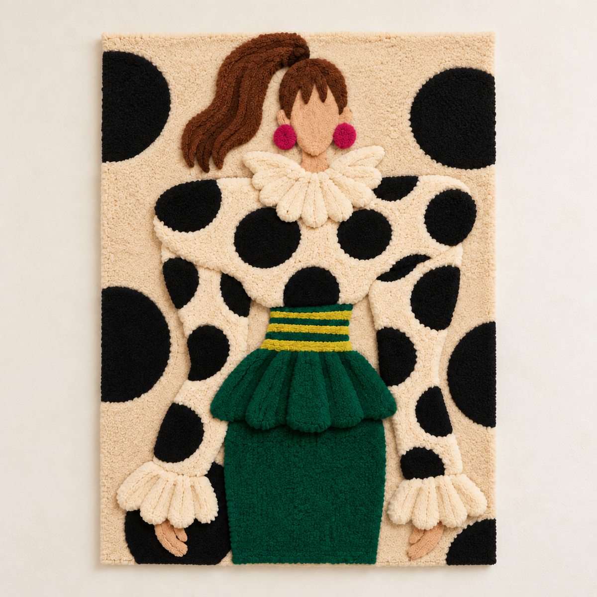 Spots and Emerald Ruffles — front product view [product-light]