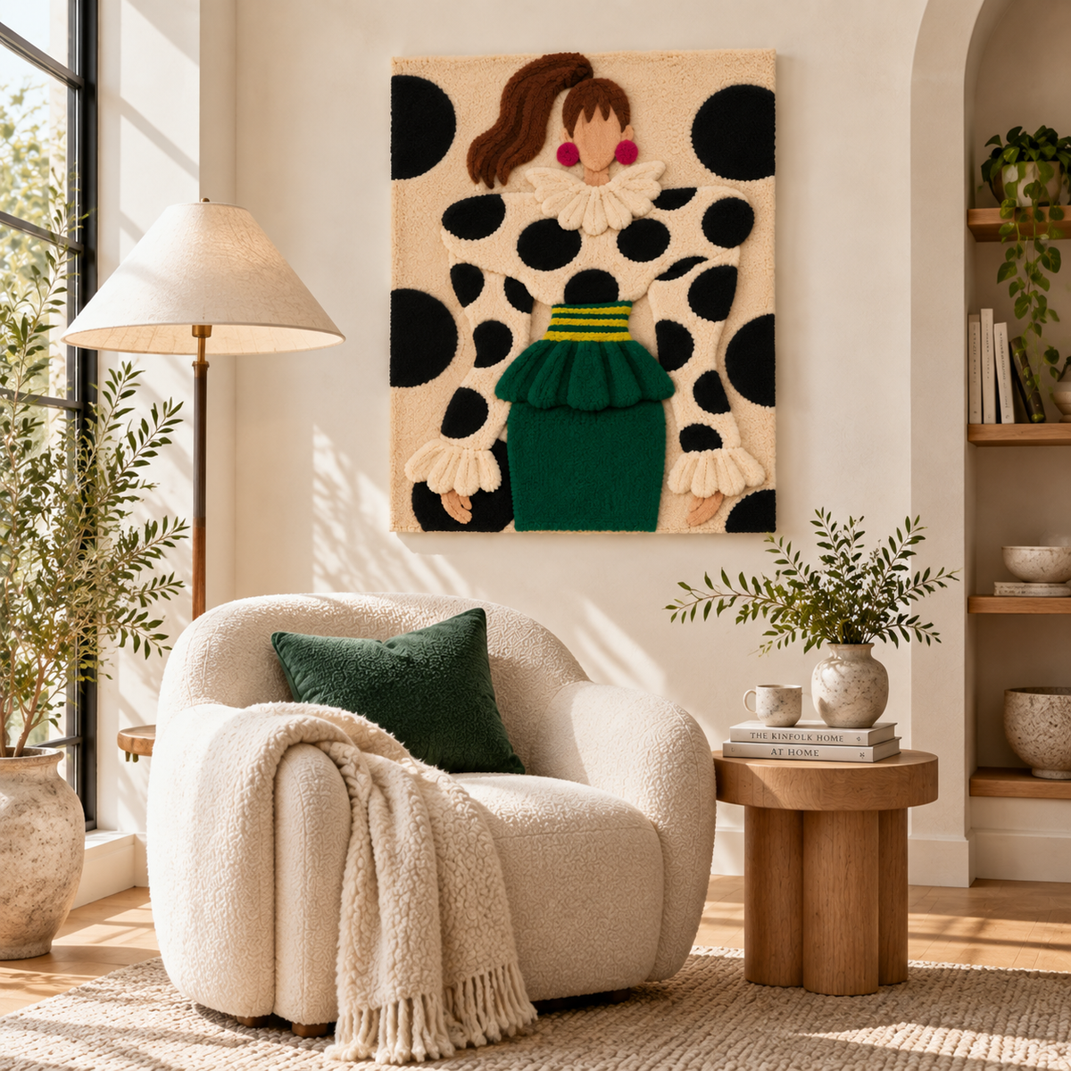 Spots and Emerald Ruffles — room setting 3