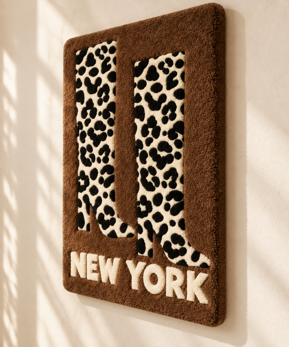 Spotted Boots in New York — angled relief view