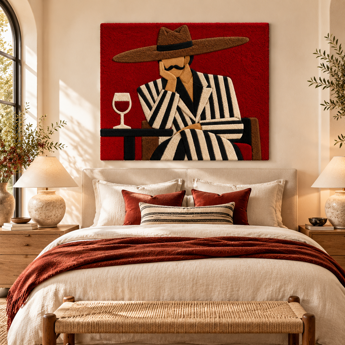 Striped Suit Reverie by Hewn Earth Studio — room setting