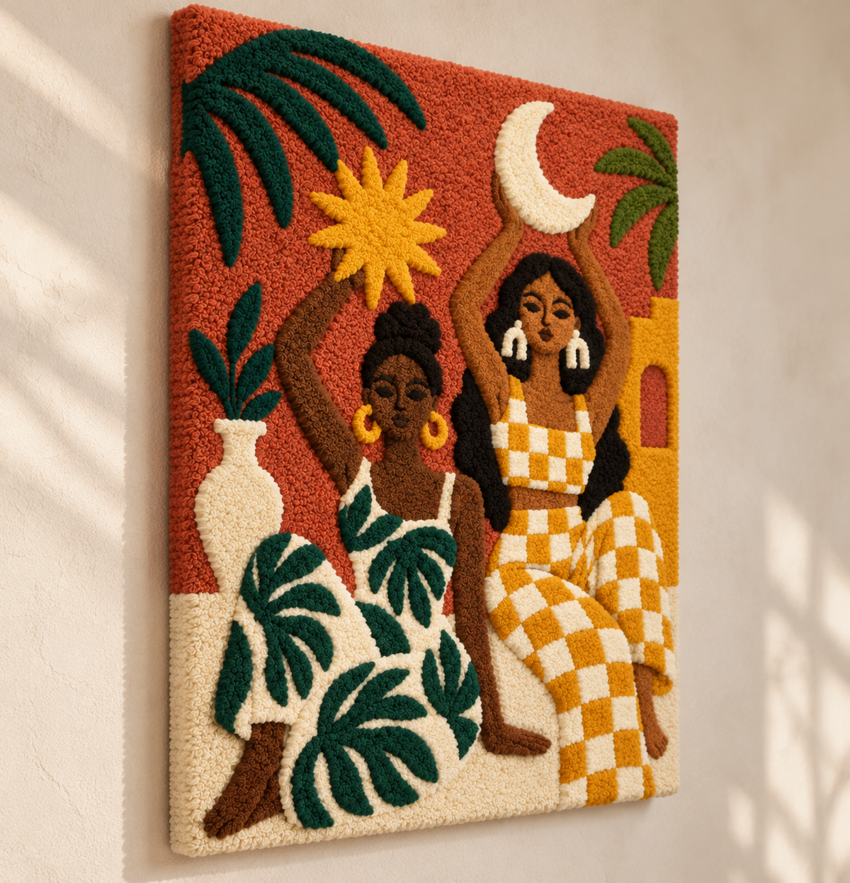 Sun and Moon Companions — angled relief view