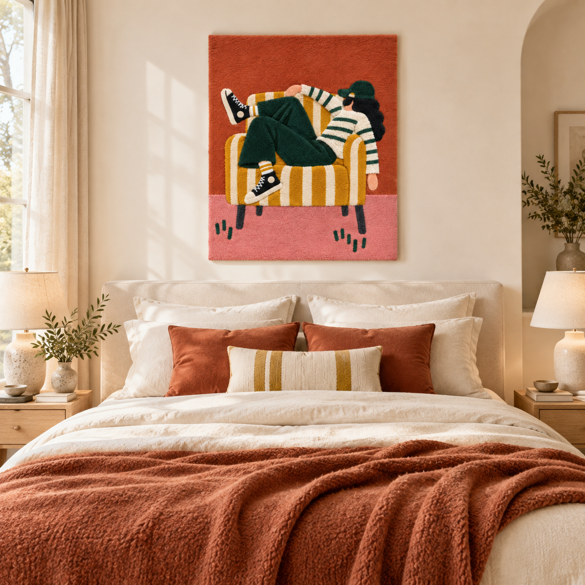 Sunday in the Striped Chair — room setting 2