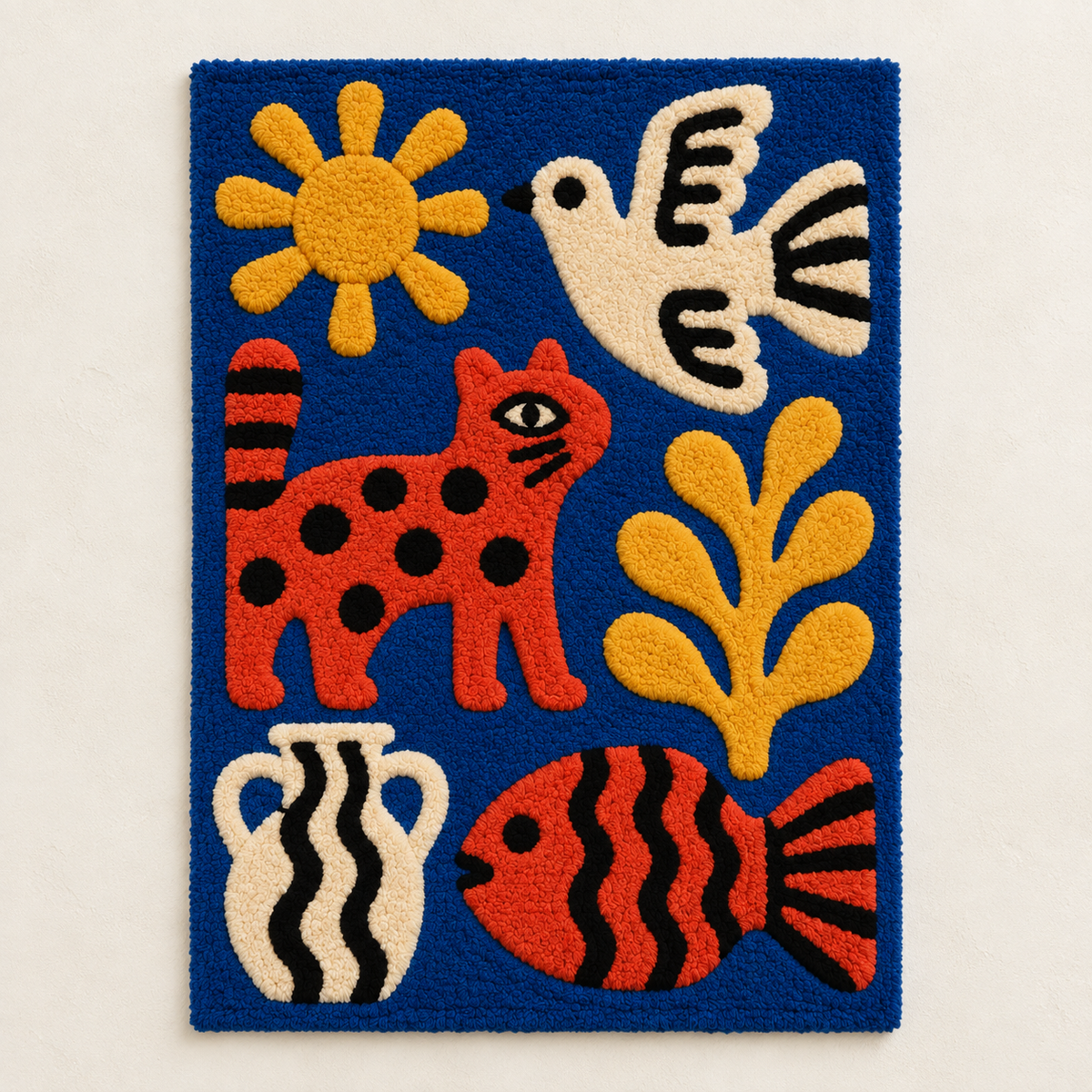 Sunlit Cobalt Animal Garden — front product view [product-light]