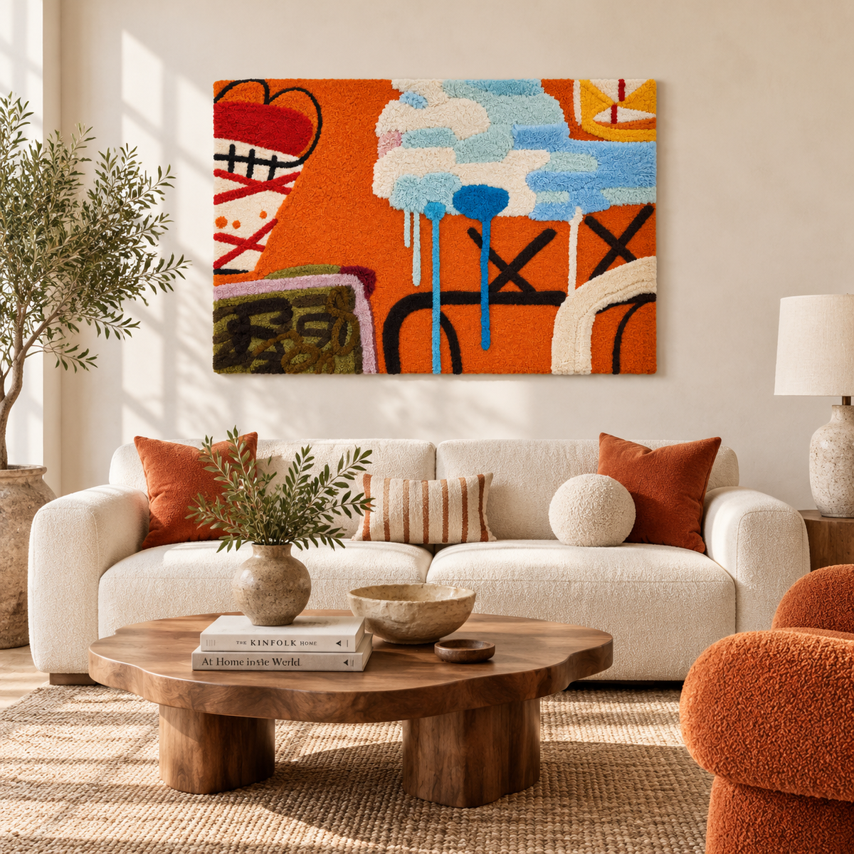 Tangerine Blueprints — front-facing room scene