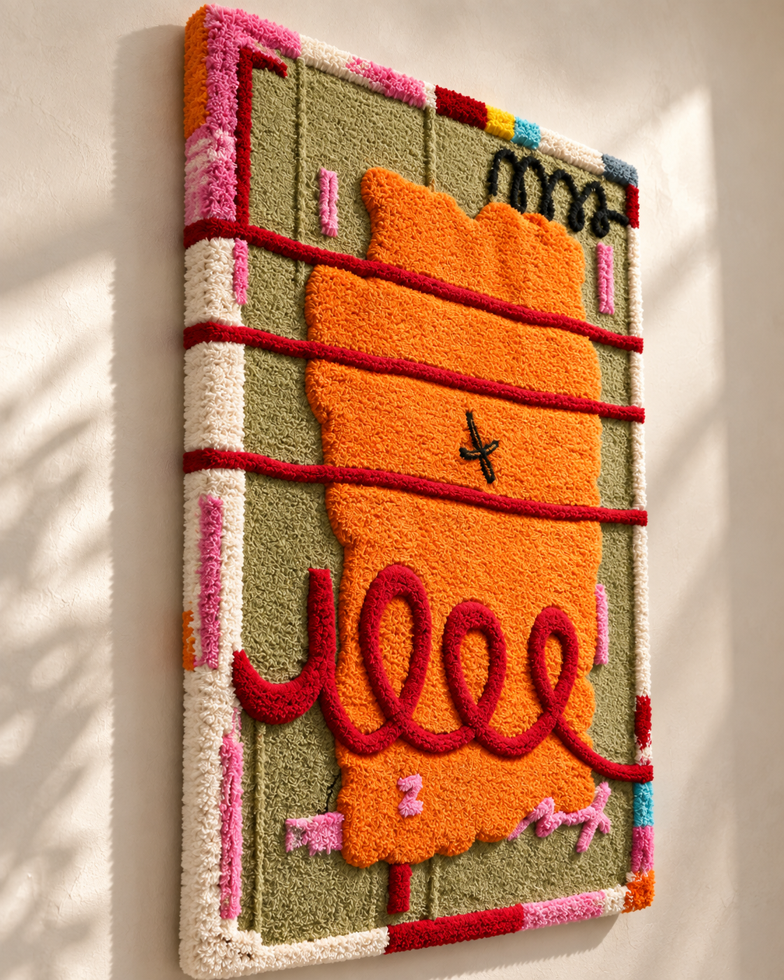 Tangerine Ribbon Playground — angled relief view