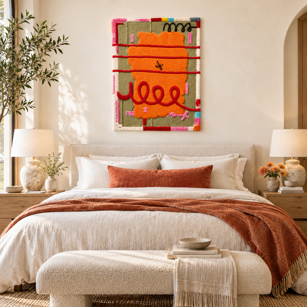 Tangerine Ribbon Playground — room setting 2