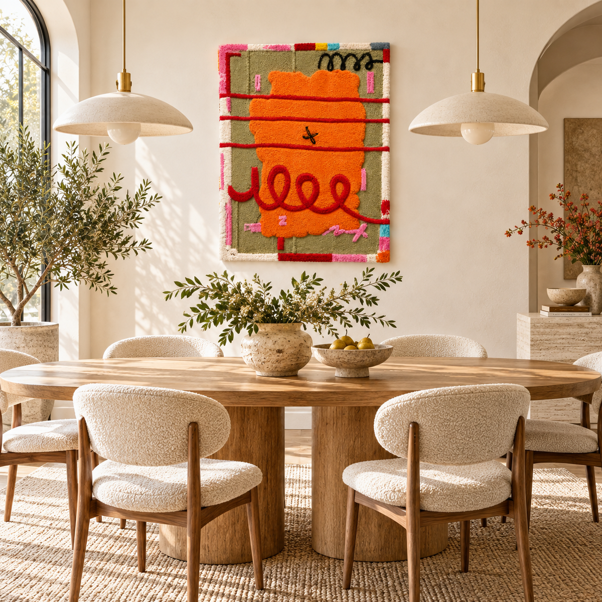 Tangerine Ribbon Playground — room setting 3