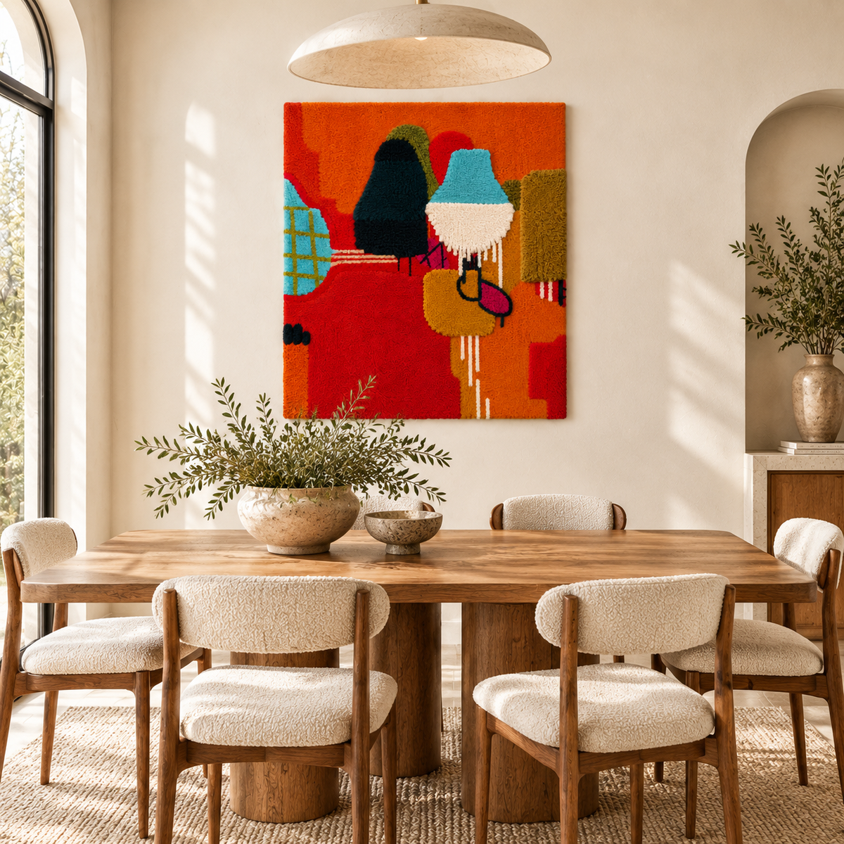 Tangerine Shape Carnival — room setting 1