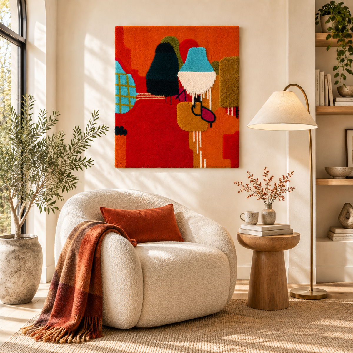 Tangerine Shape Carnival — room setting 2