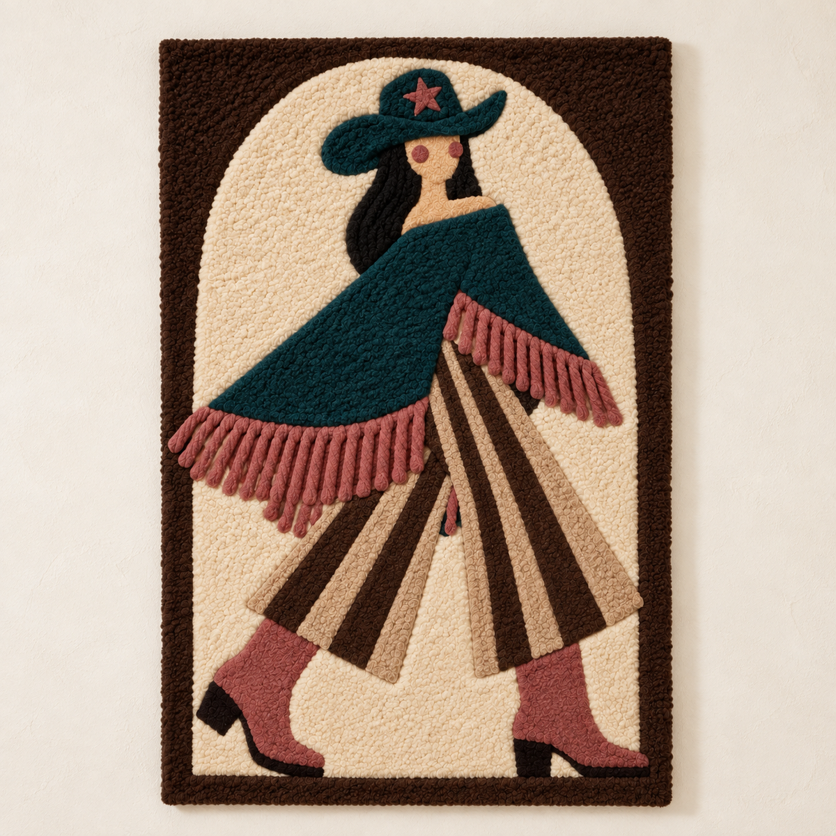 Teal Poncho Promenade — front product view [product-light]
